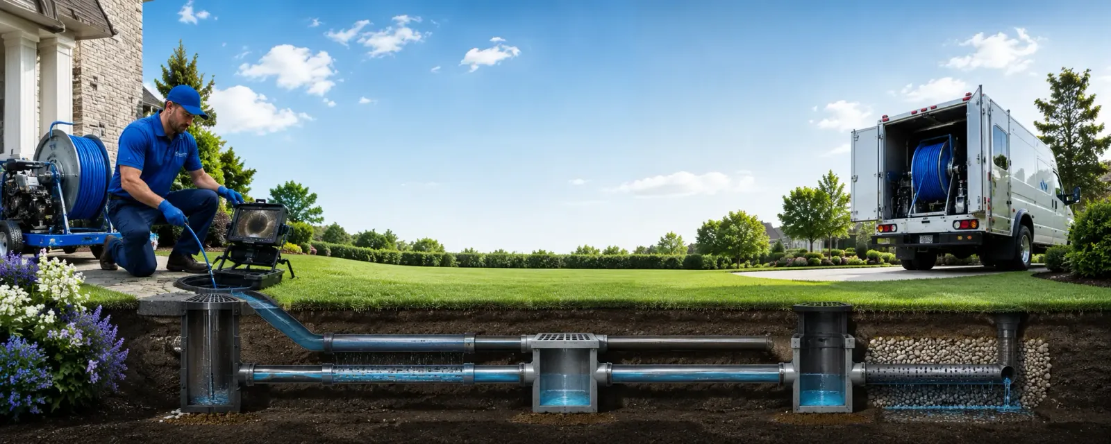 Outdoor drain cleaning information for Mineral City, OH